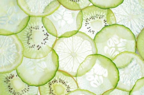 sliced green fruits